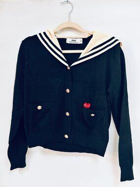 PLAY Women's Knitted Cardigan Stylish Slim-Fit Long-Sleeve Sweater Coat